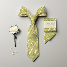 ミュシャウォーターリリーシルクアールヌーボーフローラメンズ ネクタイ