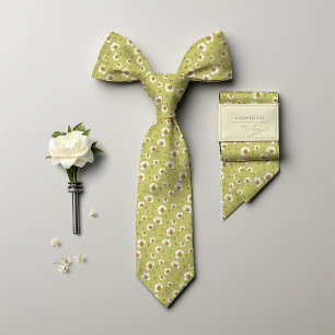 ミュシャウォーターリリーシルクアールヌーボーフローラメンズ ネクタイ