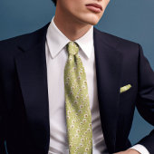 ミュシャウォーターリリーシルクアールヌーボーフローラメンズ ネクタイ