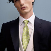 ミュシャウォーターリリーシルクアールヌーボーフローラメンズ ネクタイ