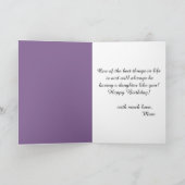 ミュシャエレガントスタイルポートレートの美しい女性 カード (内部)