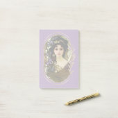 ミュシャエレガントスタイルポートレートの美しい女性 ポストイット (デスク上)