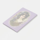 ミュシャエレガントスタイルポートレートの美しい女性 ポストイット (アングル)