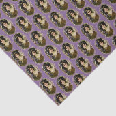 ミュシャエレガントスタイルポートレートの美しい女性 薄葉紙 (詳細)