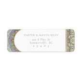 ミュシャカスタム差出人住所ラベル ラベル (正面)