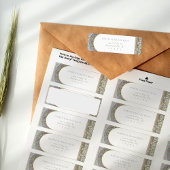 ミュシャカスタム差出人住所ラベル ラベル