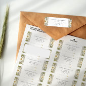 ミュシャカスタム差出人住所ラベル ラベル