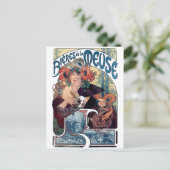 ミュシャビエールデラメウズヴィンテージアド ポストカード (スタンド正面)