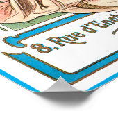 ミュシャポスタープリント：香水Ad ポスター (角)