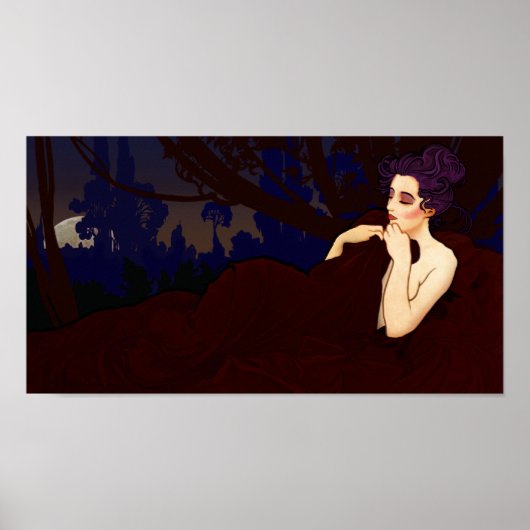 ミュシャムーンライズプリント ポスター (正面)