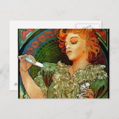 ミュシャランスパルフムロド ポストカード (正面/裏面)