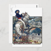 ミュシャルチョンオールドヨーロッパシティアールヌーボー ポストカード (正面/裏面)