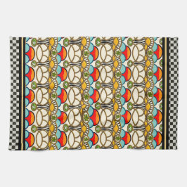 ミュシャ及び崖(ふきん) キッチンタオル