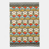 ミュシャ及び崖(ふきん) キッチンタオル (縦)