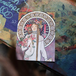 ミュシャ女神 ポストカード