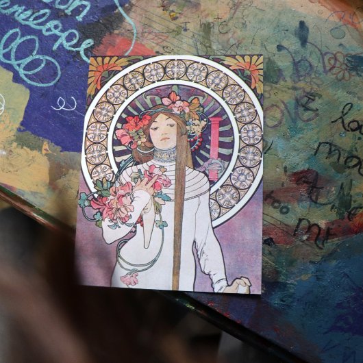 ミュシャ女神 ポストカード