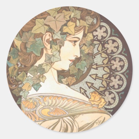 ミュシャ1 ラウンドシール (正面)