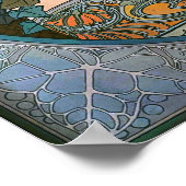 ミュシャ-アールヌーボーアイビー ポスター (角)