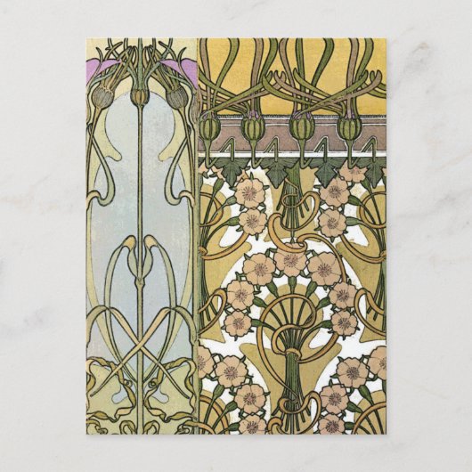 ミュシャ-アールヌーボーデコレティフ1901 ポストカード (正面)