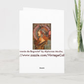 ミュシャ-アールヌーボー シーズンカード (裏面)