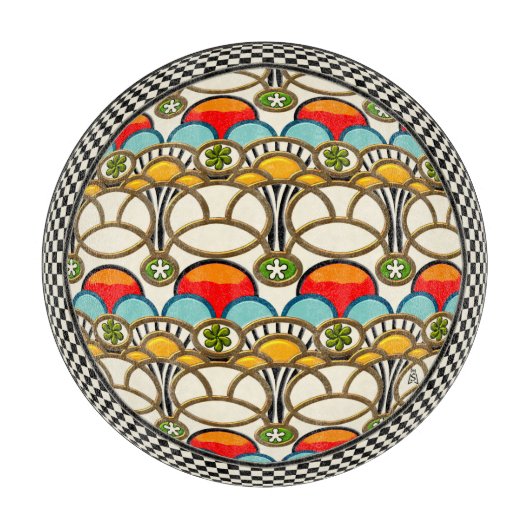 ミュシャ&クリフシャルキュテリーボード カッティングボード (正面)