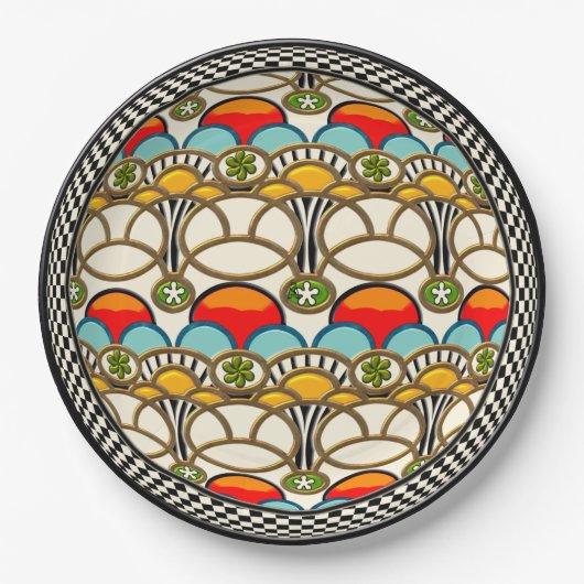 ミュシャ&クリフ ペーパープレート (正面)