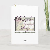 ミュシャ~ストーンズ大切・エメラルド5月誕生日 カード (裏面)