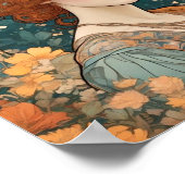 ミュシャ,フローラモチーフ，広告の芸術，チェコスロバキア ポスター (角)