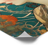 ミュシャ,フローラモチーフ,広告の芸術,チェコスロバキア ポスター (角)