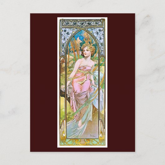 ミュシャ ポストカード (正面)