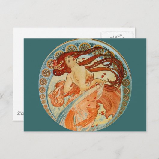 ミュシャ ポストカード (正面/裏面)