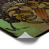 ミュシャ – モナコモンテカルロ ポスター (角)