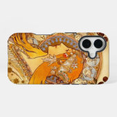 ミュシャ〔占星術の〕十二宮図 iPhone 16ケース (裏面横)