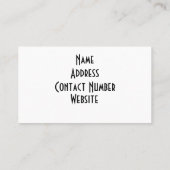 ミュシャ 名刺 (裏面)