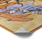 ミュシャ – 女性アールヌーボーアートヴィンテージシーズンズ ポスター (角)