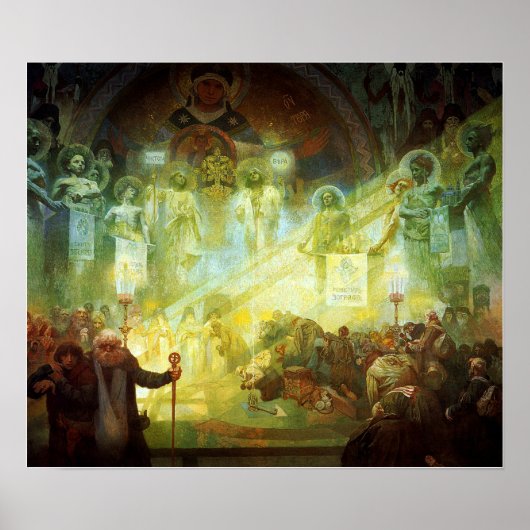 ミュシャ-山アトス1926 ポスター (正面)