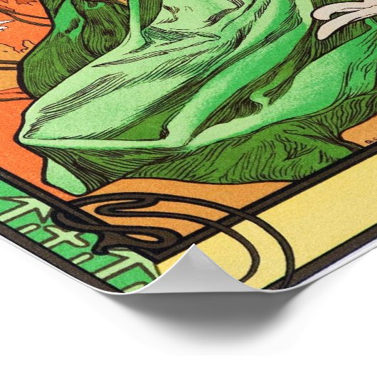 ミュシャ-春 ポスター (角)