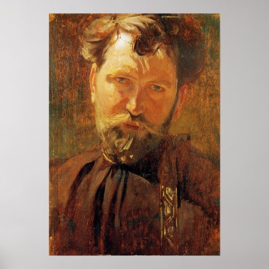 ミュシャ – 自画像 ポスター (正面)