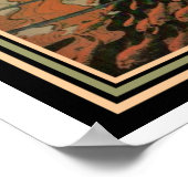 ミュシャ「金ゴールド魚と人魚」アールヌーボーポスター ポスター (角)