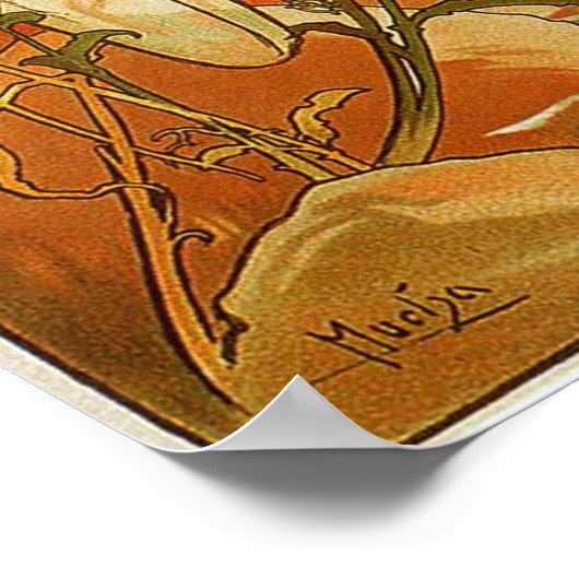 ミュシャ- 1896年夏 ポスター (角)