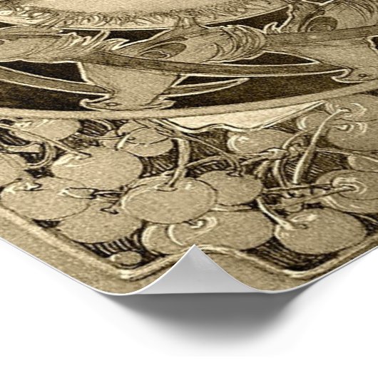 ミュシャ- From Documents Decoratifs 1901 ポスター (角)