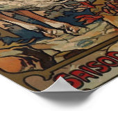 ミュシャ- Luchon 1895 ポスター (角)