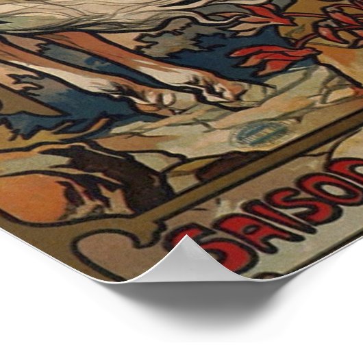 ミュシャ- Luchon 1895 ポスター (角)