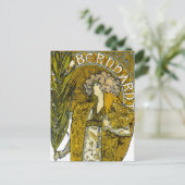 ミュシャ- Sarah Bernhardt - Gismonda ポストカード (スタンド正面)