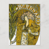 ミュシャ- Sarah Bernhardt - Gismonda ポストカード (正面)