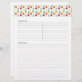 ミュズロムスレシピレターヘッド (正面/裏面)