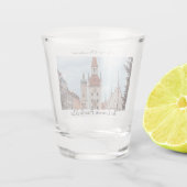 ミュンヘンがクリスマス市場をパーソナライズ ショットグラス (裏面)