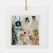 ミュンヘンがクリスマス市場をパーソナライズ セラミックオーナメント (裏面)