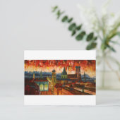 ミュンヘンとアルプスのパノラマ ポストカード (スタンド正面)