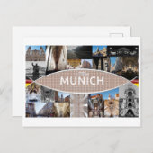 ミュンヘンのはがき ポストカード (正面/裏面)
